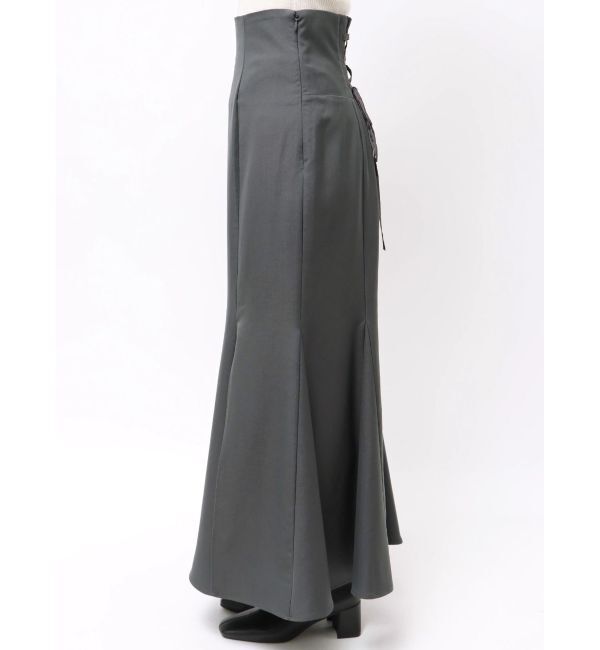 MERCURYDUO「バックレースアップストレッチマーメイドスカート」|スカート|