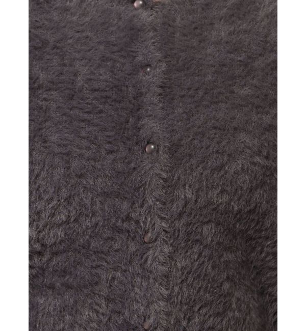 MERCURYDUO「ミニシャギークルーネックカーディガン」|カーディガン|