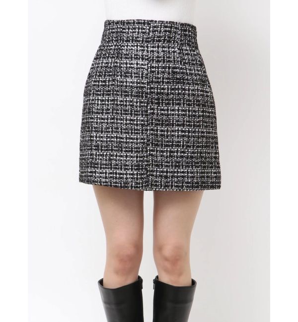 MERCURYDUO「ツイード台形ミニスカート」|スカート|