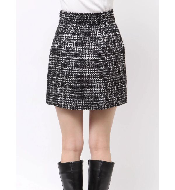 MERCURYDUO「ツイード台形ミニスカート」|スカート|