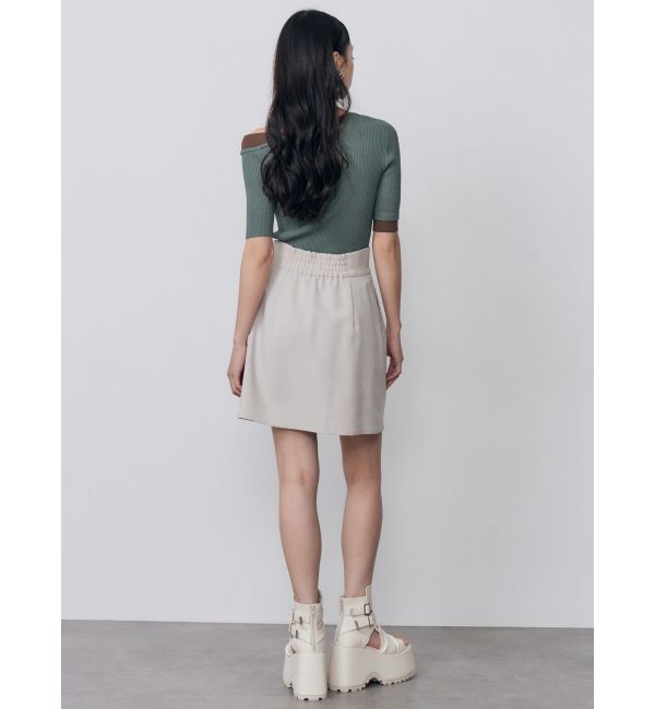 MURUA「レイヤードワンショルハーフニット」|ニット・セーター|