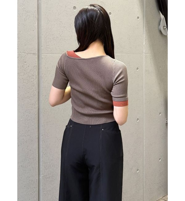 MURUA「レイヤードワンショルハーフニット」|ニット・セーター|