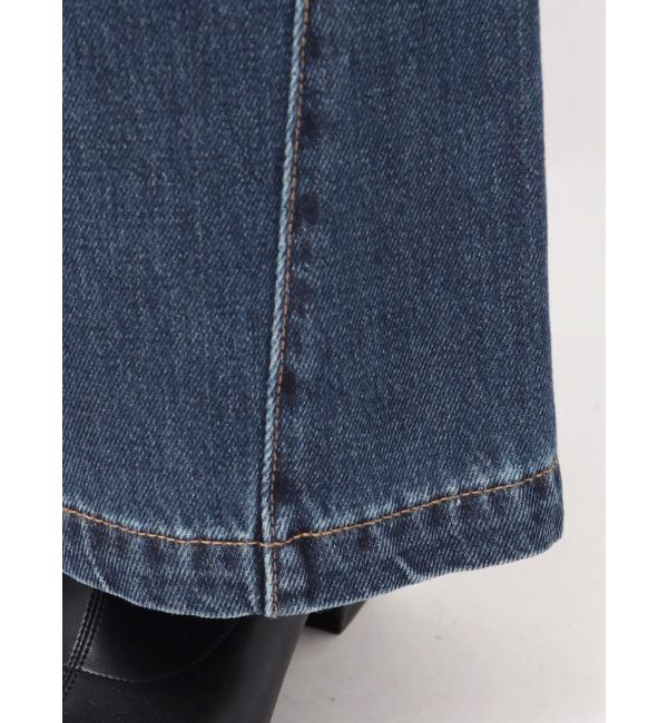 LAGUNAMOON「ベルテッドルーズワイドデニムパンツ」|デニム|