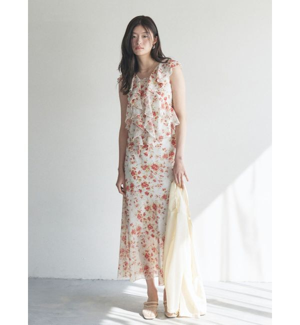 LAGUNAMOON「フロラルラッフルブラウス」|シャツ・ブラウス|