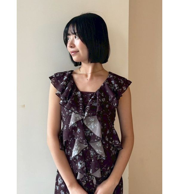 LAGUNAMOON「フロラルラッフルブラウス」|シャツ・ブラウス|