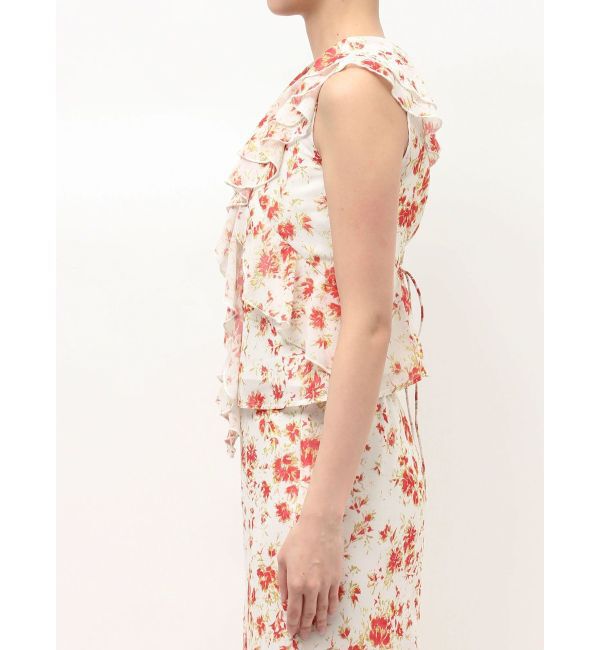 LAGUNAMOON「フロラルラッフルブラウス」|シャツ・ブラウス|