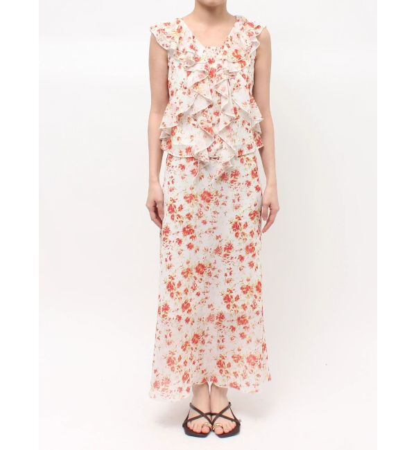 LAGUNAMOON「フロラルラッフルブラウス」|シャツ・ブラウス|