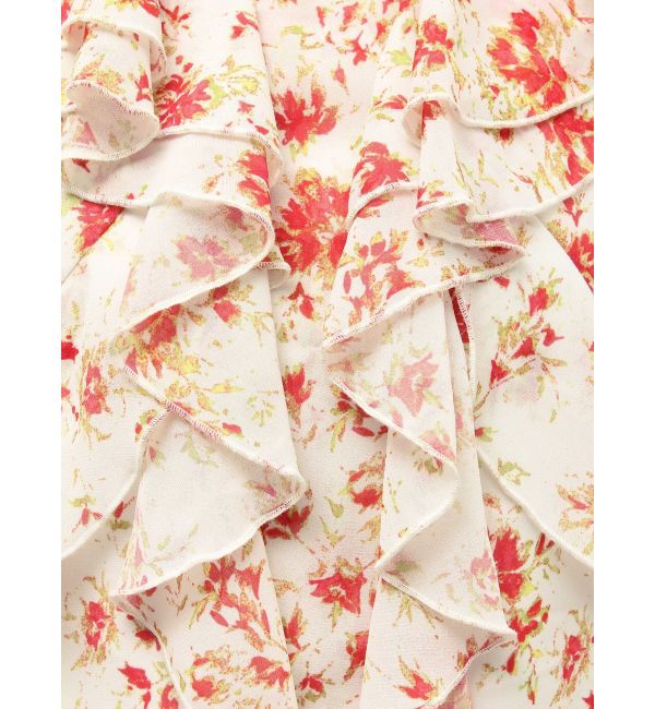 LAGUNAMOON「フロラルラッフルブラウス」|シャツ・ブラウス|