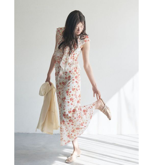 LAGUNAMOON「フロラルラッフルブラウス」|シャツ・ブラウス|