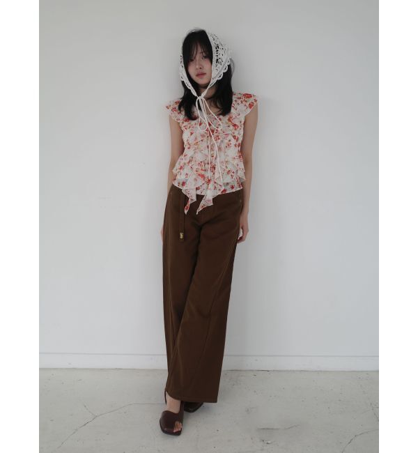 LAGUNAMOON「フロラルラッフルブラウス」|シャツ・ブラウス|