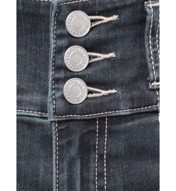 EVRIS「ワイドベルトハイウエストスキニーデニムパンツ」|デニム|