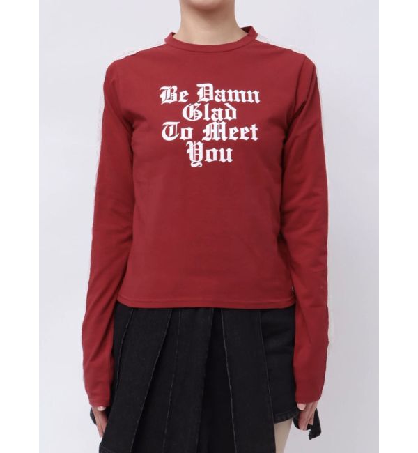 jouetie「シャイニーロゴレースライントップス」|Tシャツ・カットソー|