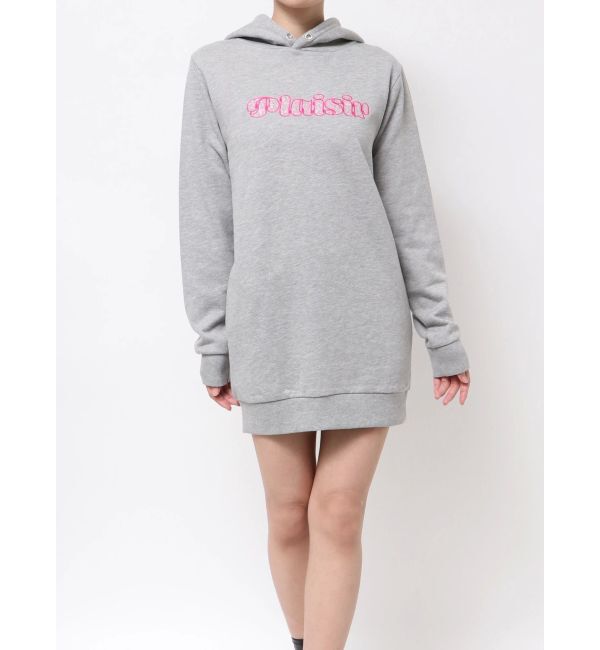 GYDA「Plaisir leopardパーカーワンピース」|ワンピース|グレー