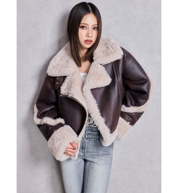 GYDA「ECO MOUTON RIDERSジャケット」|ライダースジャケット|