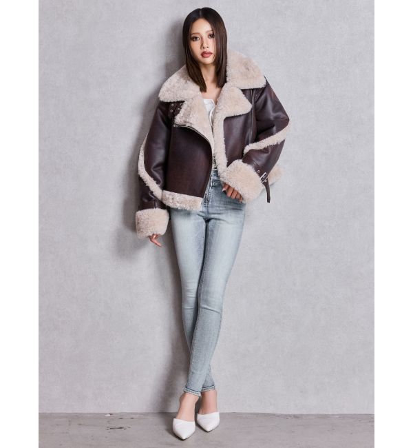 GYDA「ECO MOUTON RIDERSジャケット」|ライダースジャケット|