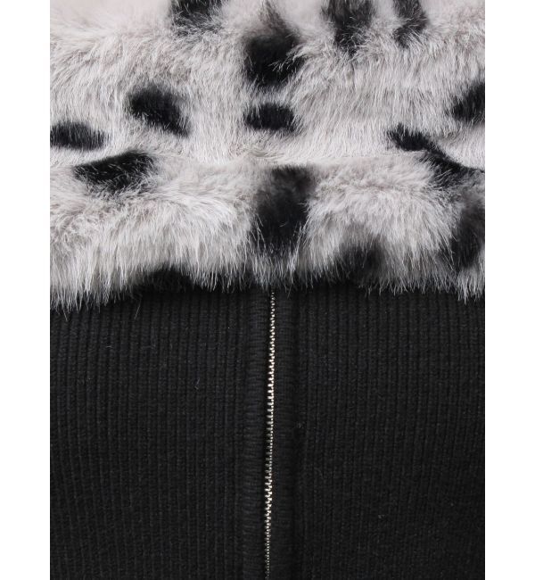 GYDA「エコファーオフショルチェーンbijouニットトップス」|ニット・セーター|