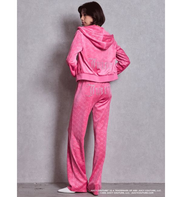 GYDA「GYDA&times;Juicy Couture GG JC Emboss Big Bling Velour Hoodie」|パーカー|