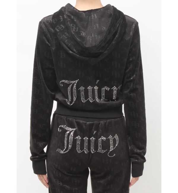 GYDA「GYDA&times;Juicy Couture GG JC Emboss Big Bling Velour Hoodie」|パーカー|
