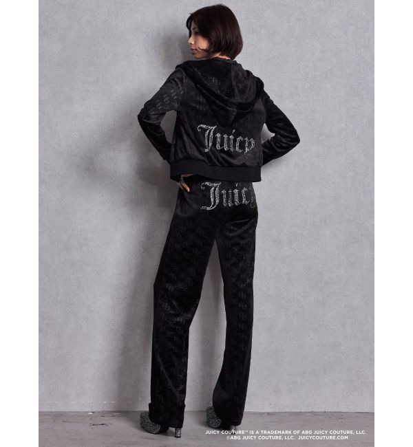 GYDA「GYDA&times;Juicy Couture GG JC Emboss Big Bling Velour Hoodie」|パーカー|