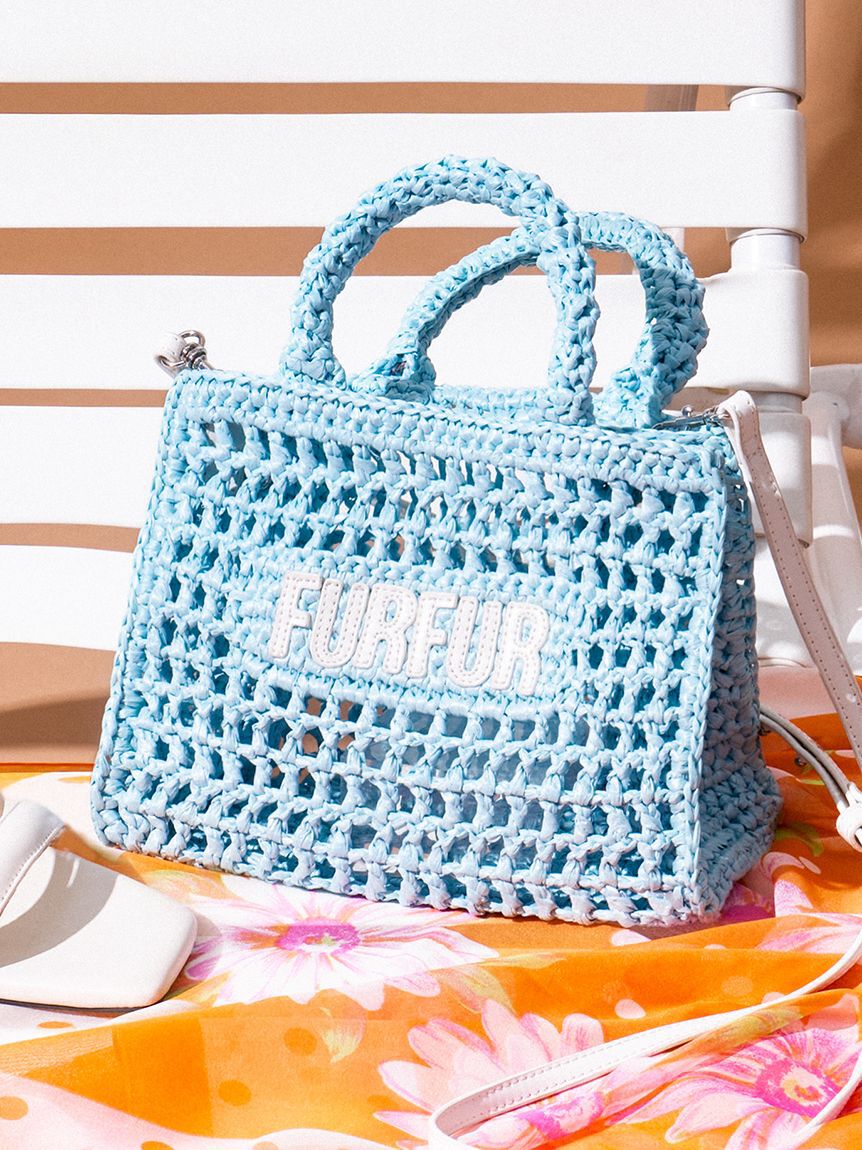 FURFUR「【限定カラー】ラフィアロゴトートバッグ」|トートバッグ|