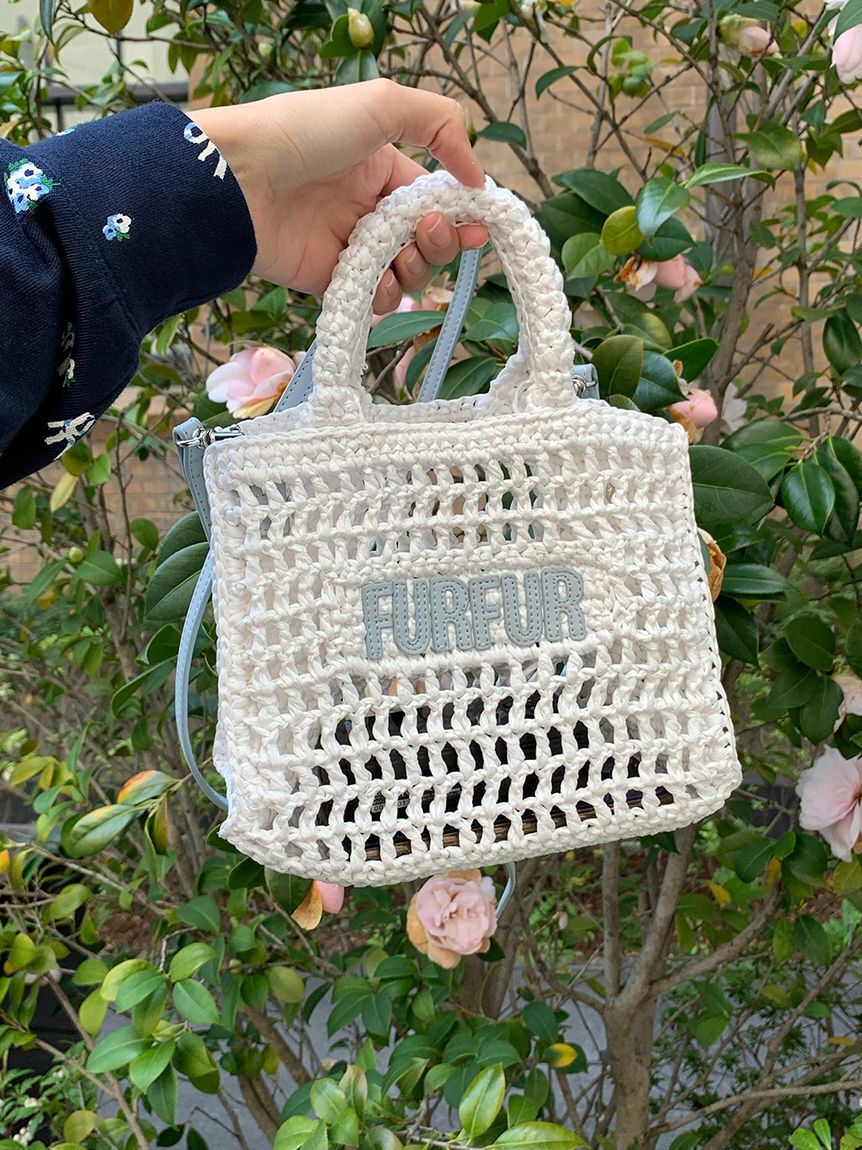 FURFUR「【限定カラー】ラフィアロゴトートバッグ」|トートバッグ|