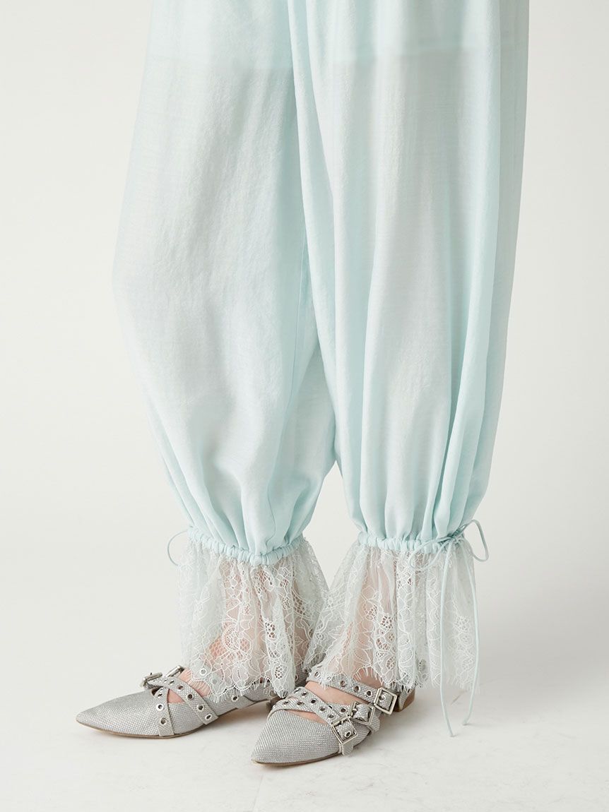 FURFUR「レーストリムドロストパンツ」|チノ|