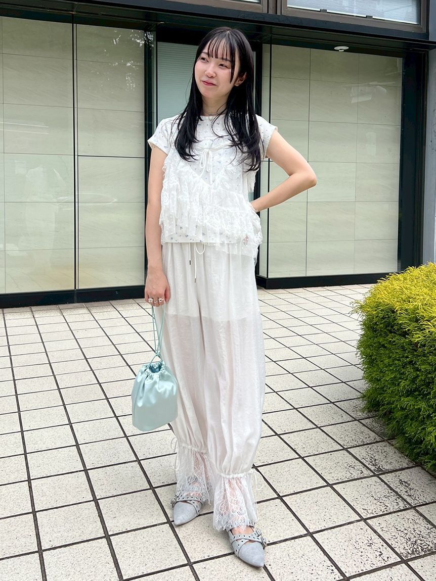 FURFUR「レーストリムドロストパンツ」|チノ|