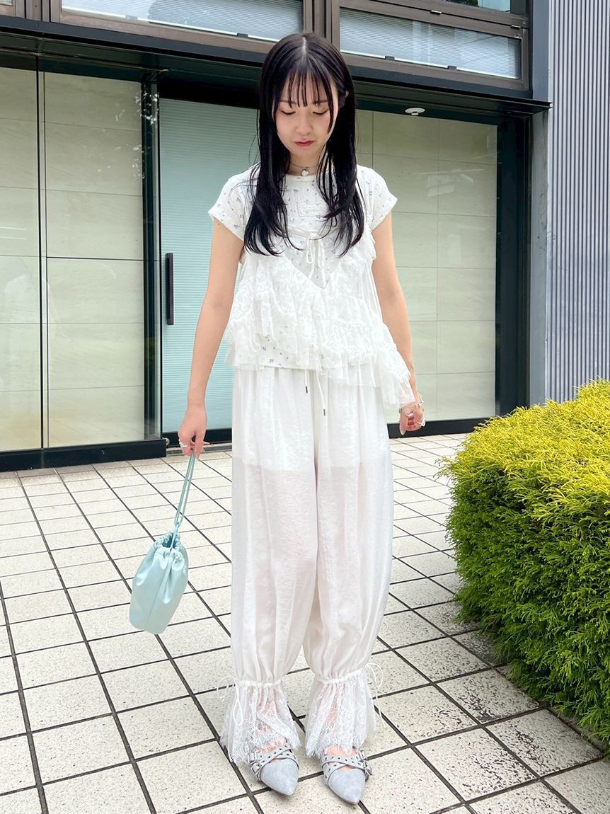 FURFUR「レーストリムドロストパンツ」|チノ|