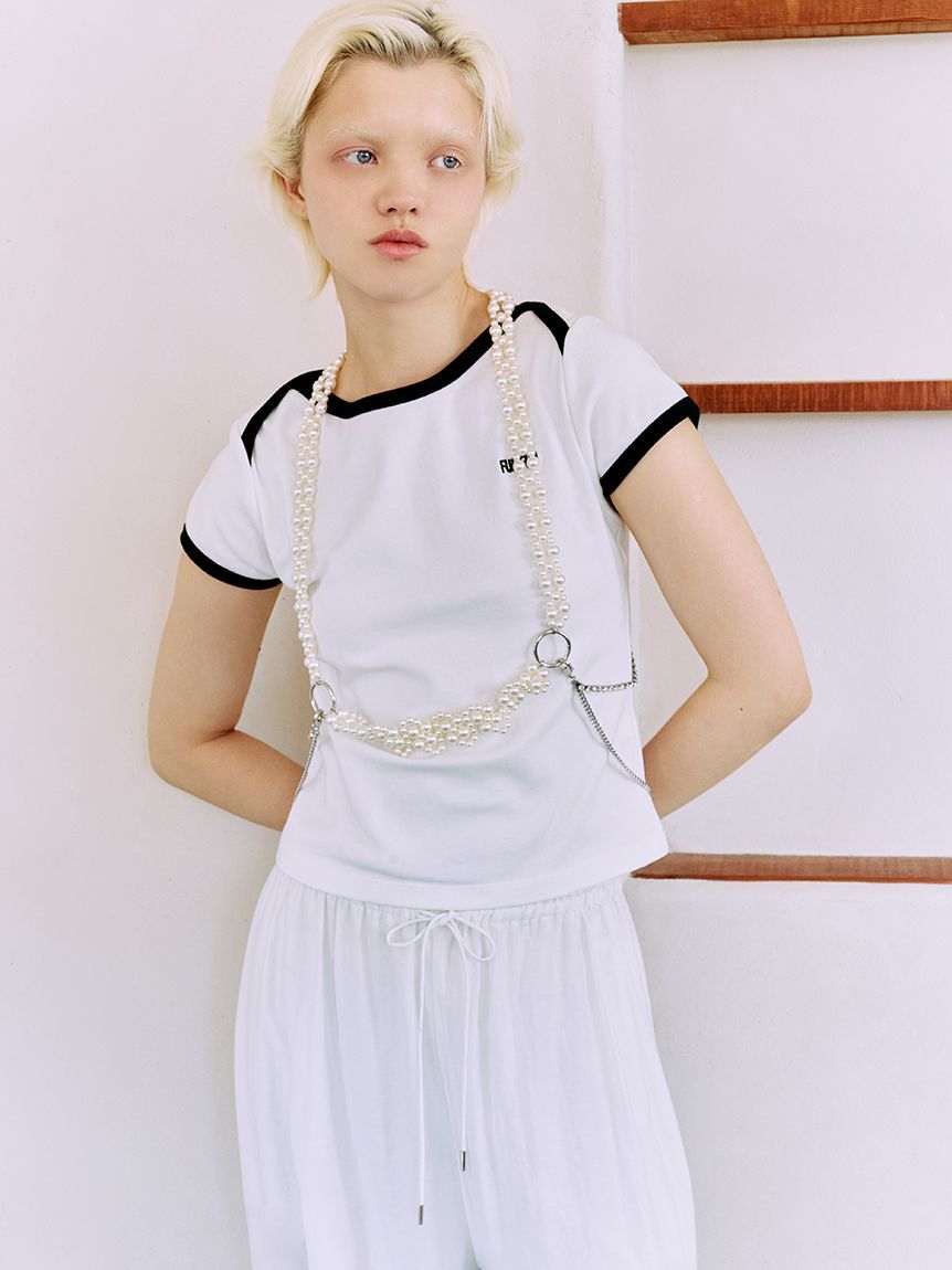 FURFUR「レーストリムドロストパンツ」|チノ|