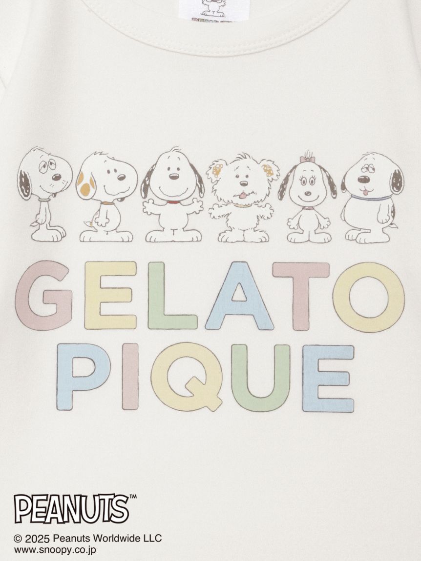 GELATO PIQUE KIDS & BABY「【PEANUTS PUPPIES】【KIDS】ワンポイントロンT」|ルームウェア|