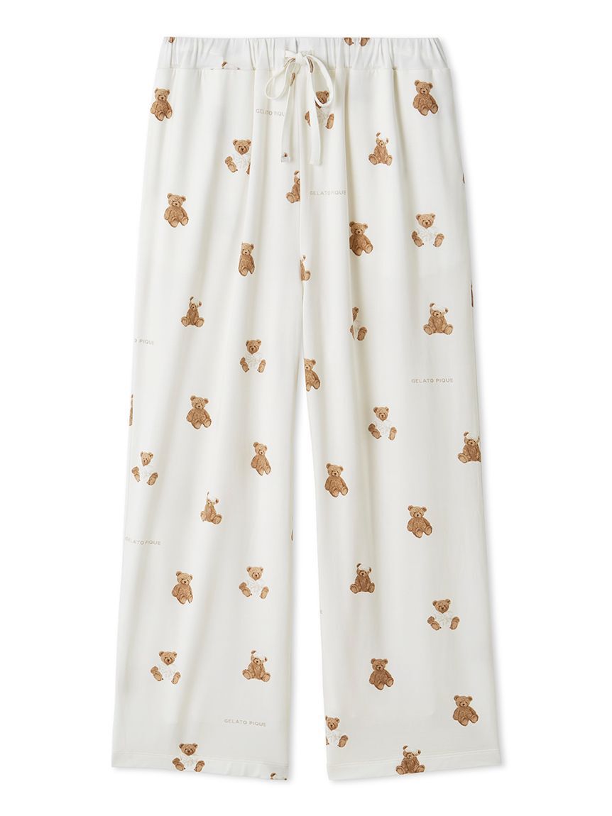 gelato pique「抗菌防臭バスローブベア柄ロングパンツ」|ルームウェア|OWHT