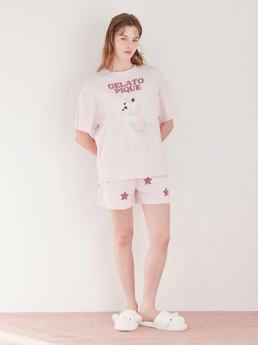 gelato pique「【ONLINE限定カラーあり】ドッグジャガードプルオーバー」|ルームウェア|