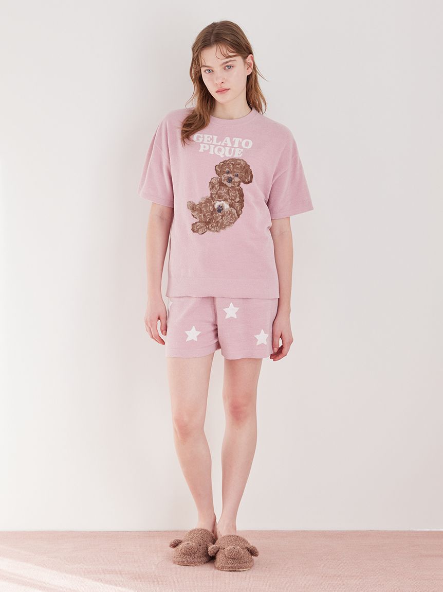 gelato pique「【ONLINE限定カラーあり】ドッグジャガードプルオーバー」|ルームウェア|