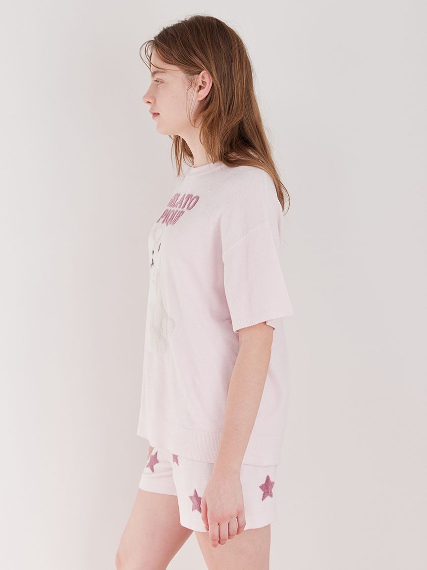 gelato pique「【ONLINE限定カラーあり】ドッグジャガードプルオーバー」|ルームウェア|