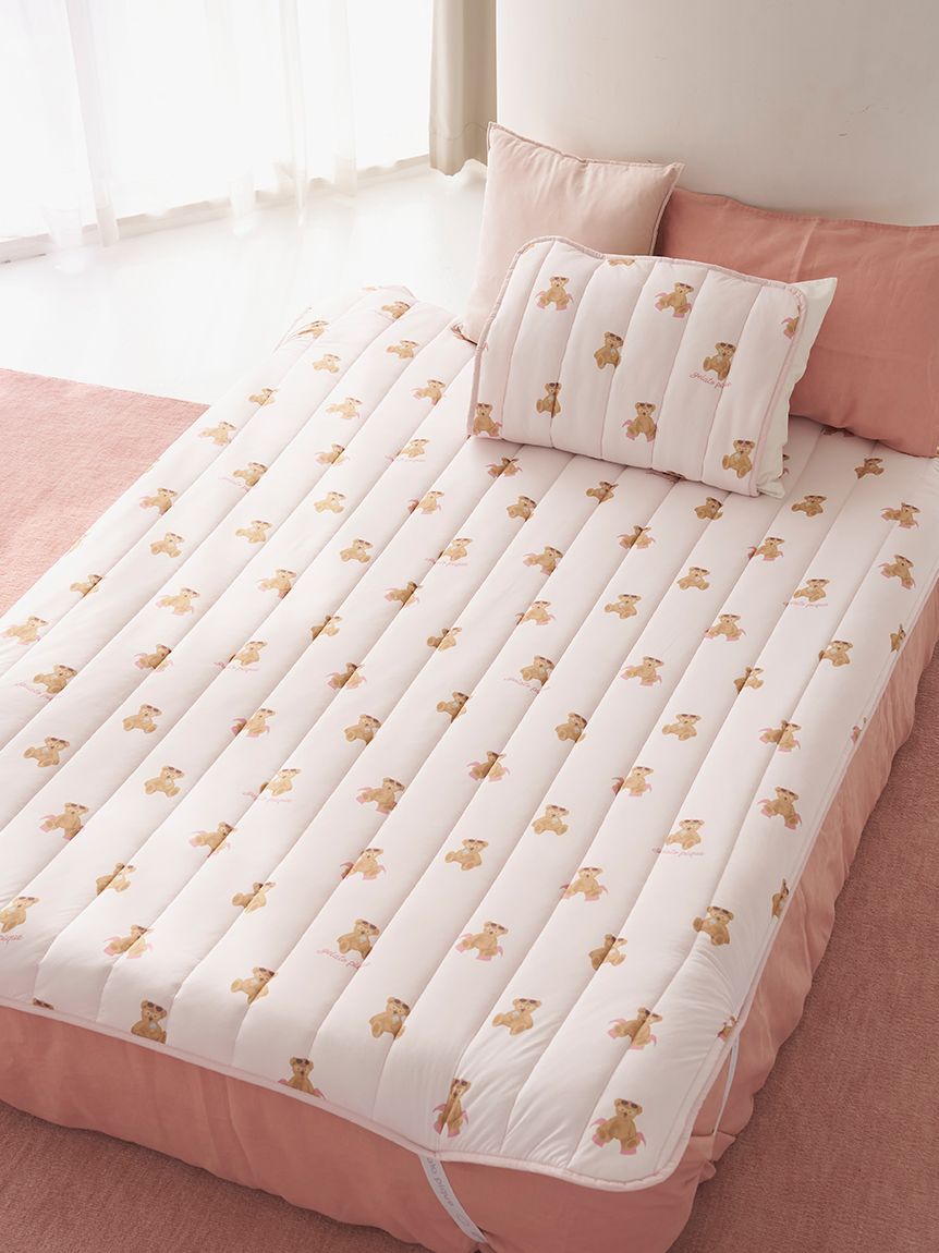 gelato pique Sleep「【Sleep】【接触冷感】サマーベア柄敷きパッド（ダブル）」|その他|PNK