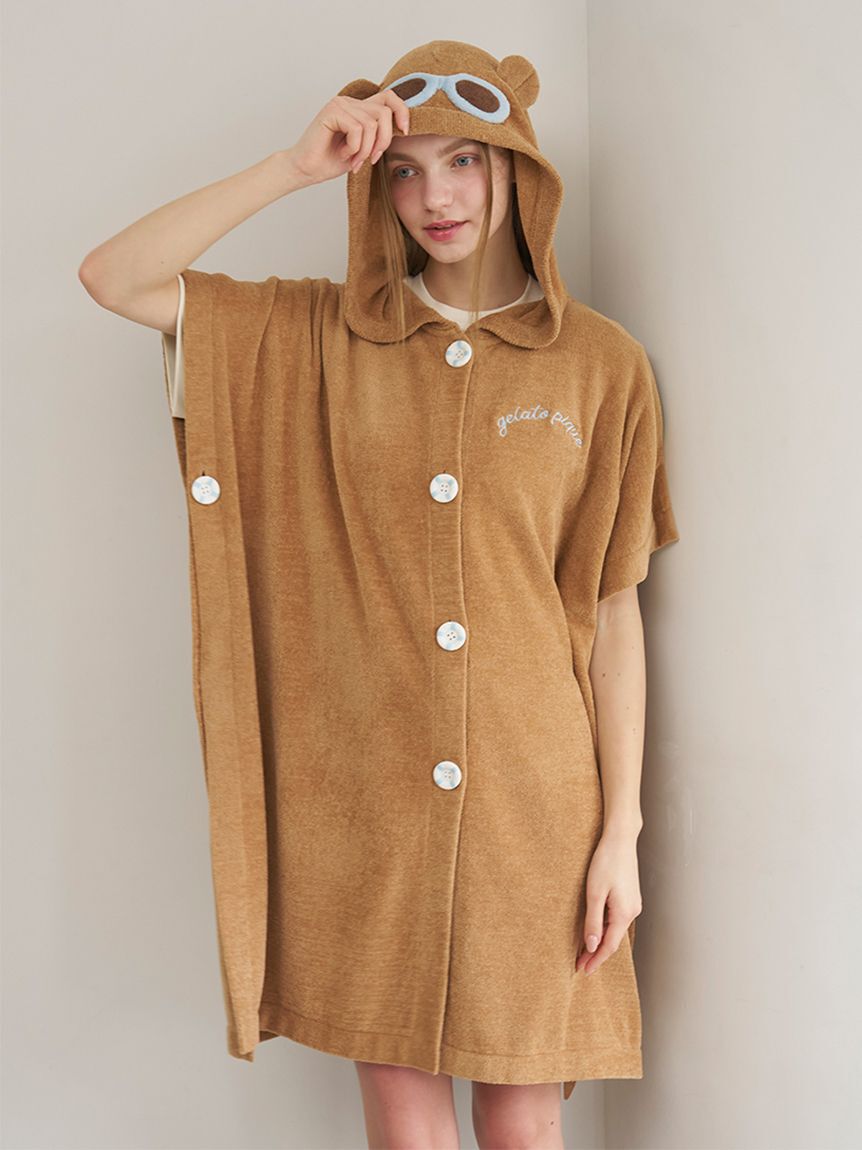 gelato pique Sleep「【Sleep】サマーベアバスポンチョ」|ルームウェア|