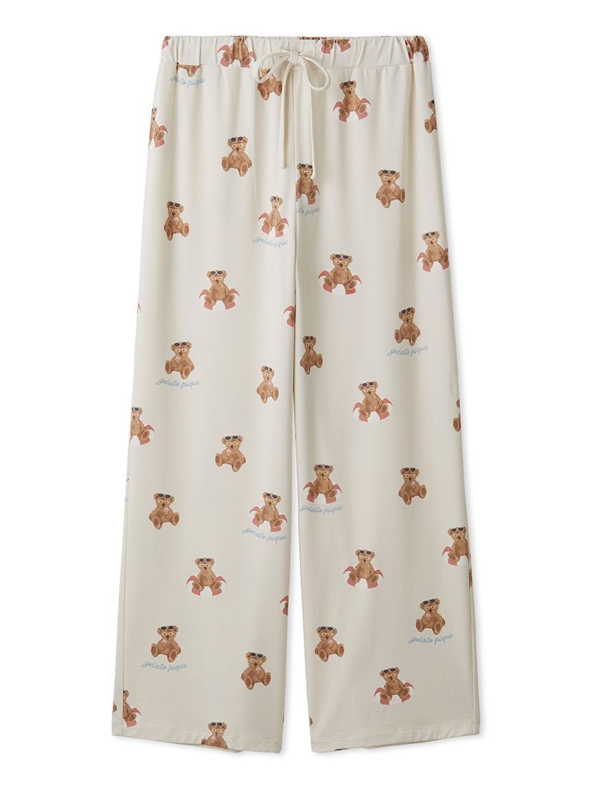 gelato pique「【接触冷感】サマーベア柄ロングパンツ」|ルームウェア|