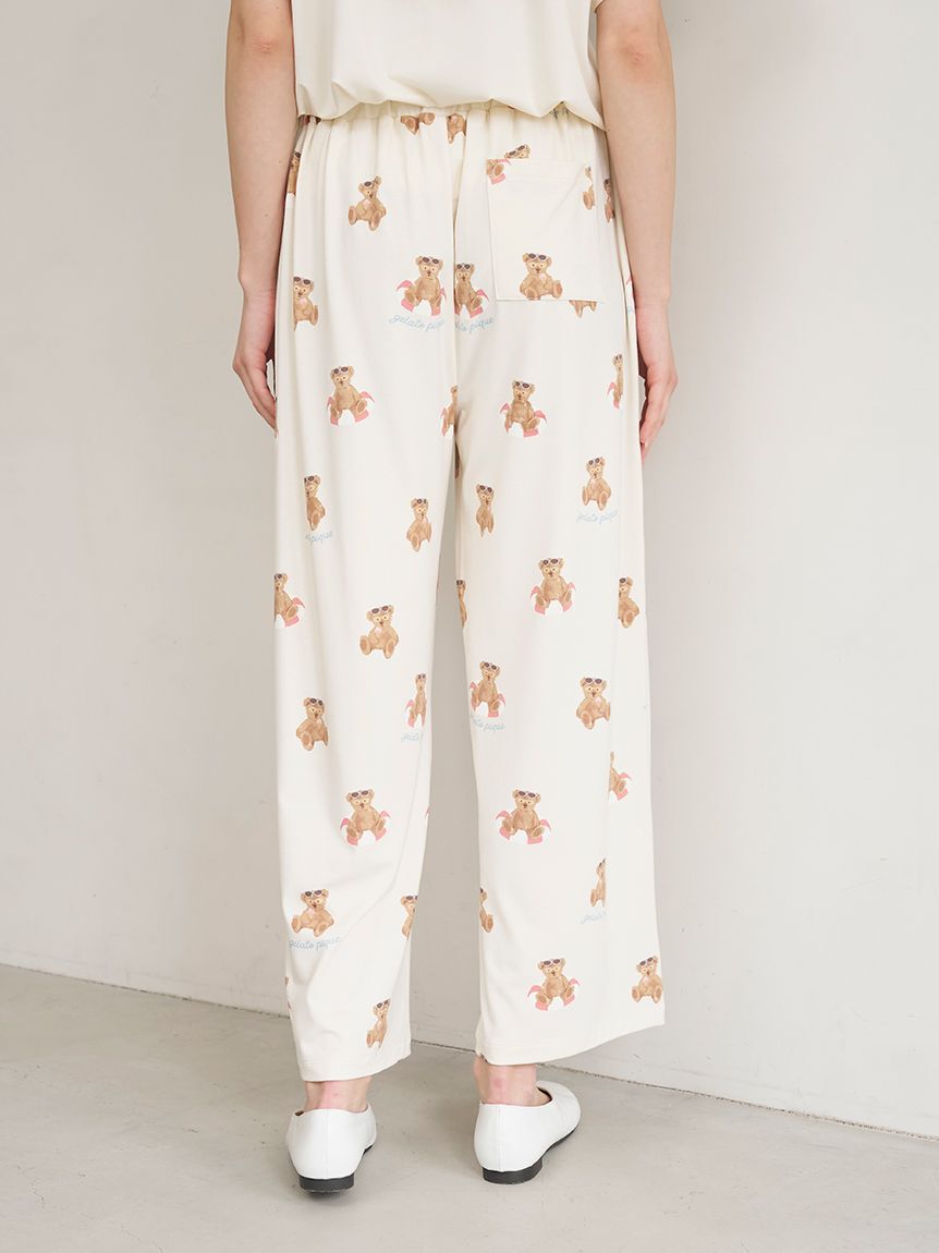 gelato pique「【接触冷感】サマーベア柄ロングパンツ」|ルームウェア|