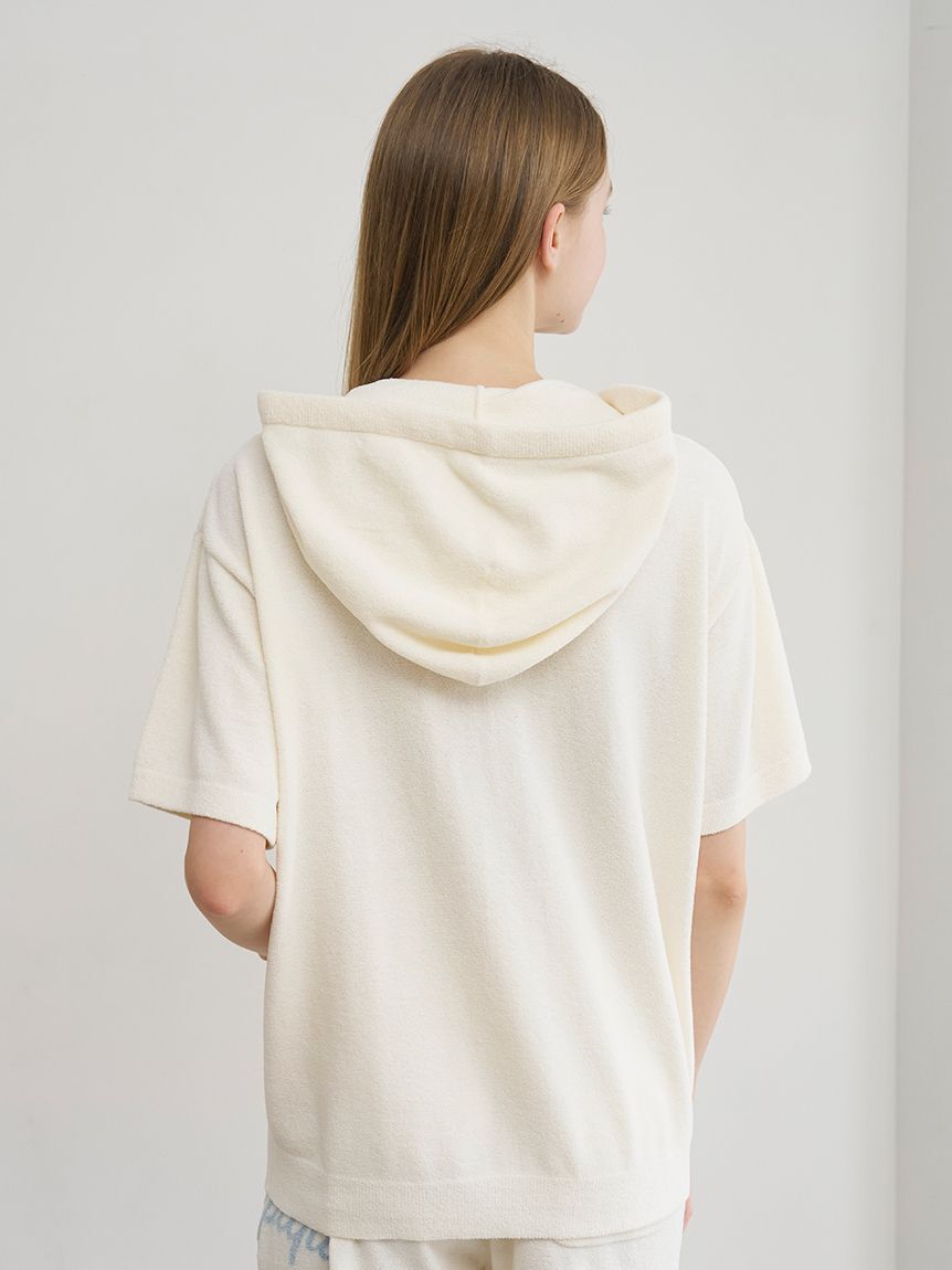 gelato pique「サマーベアジャガード半袖パーカ」|ルームウェア|