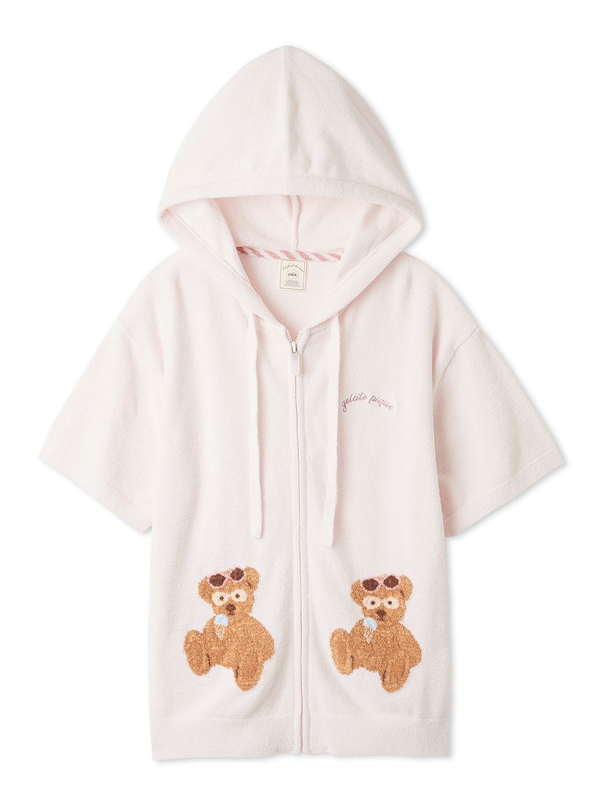 gelato pique「サマーベアジャガード半袖パーカ」|ルームウェア|PNK