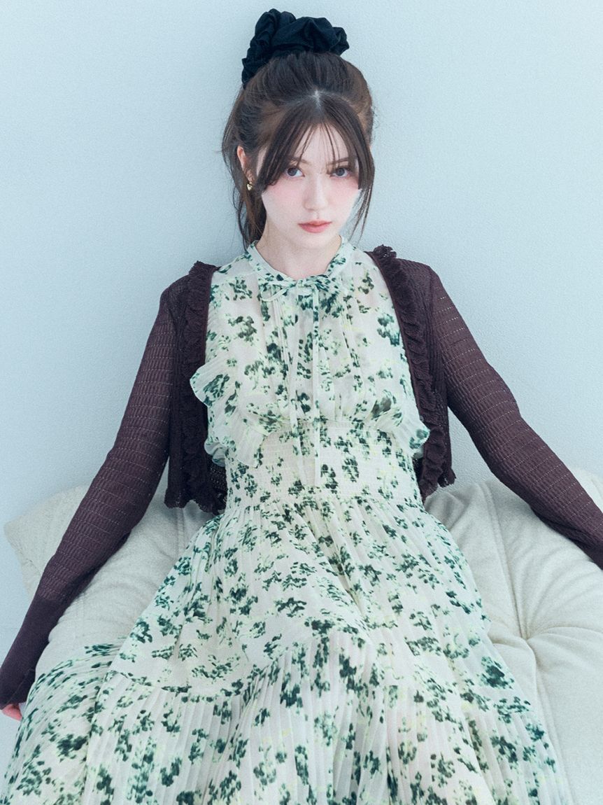 SNIDEL「シアーフリルコンパクトカーディガン」|カーディガン|