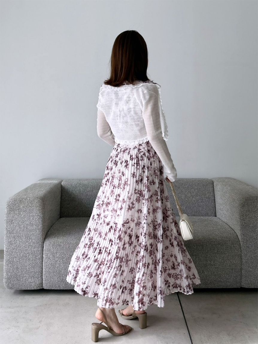 SNIDEL「シアーフリルコンパクトカーディガン」|カーディガン|