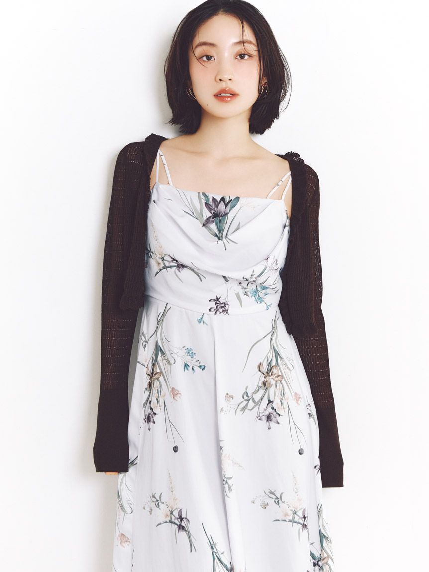 SNIDEL「シアーフリルコンパクトカーディガン」|カーディガン|