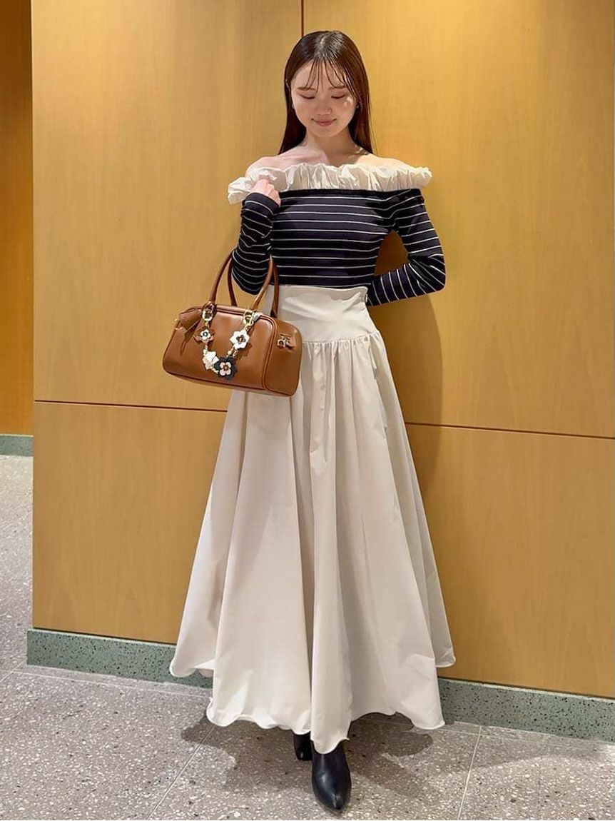 SNIDEL「バルーンフリルニットプルオーバー」|ニット・セーター|