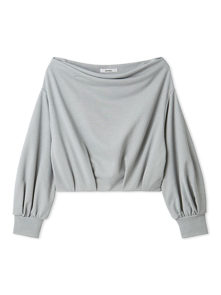 SNIDEL「オフショルタックスエット」|スウェット・ジャージ|GRY