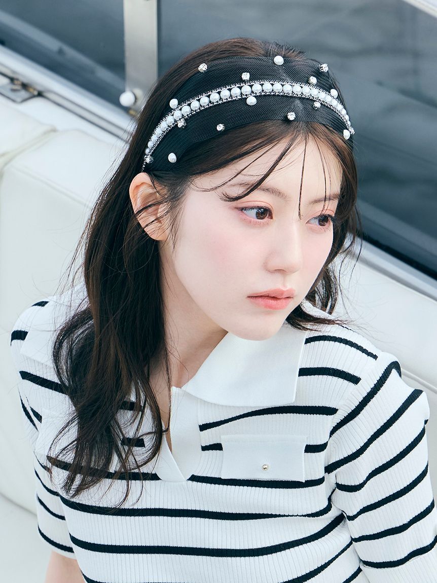 SNIDEL「スプリンクルビジューカチューシャ」|ヘアバンド|