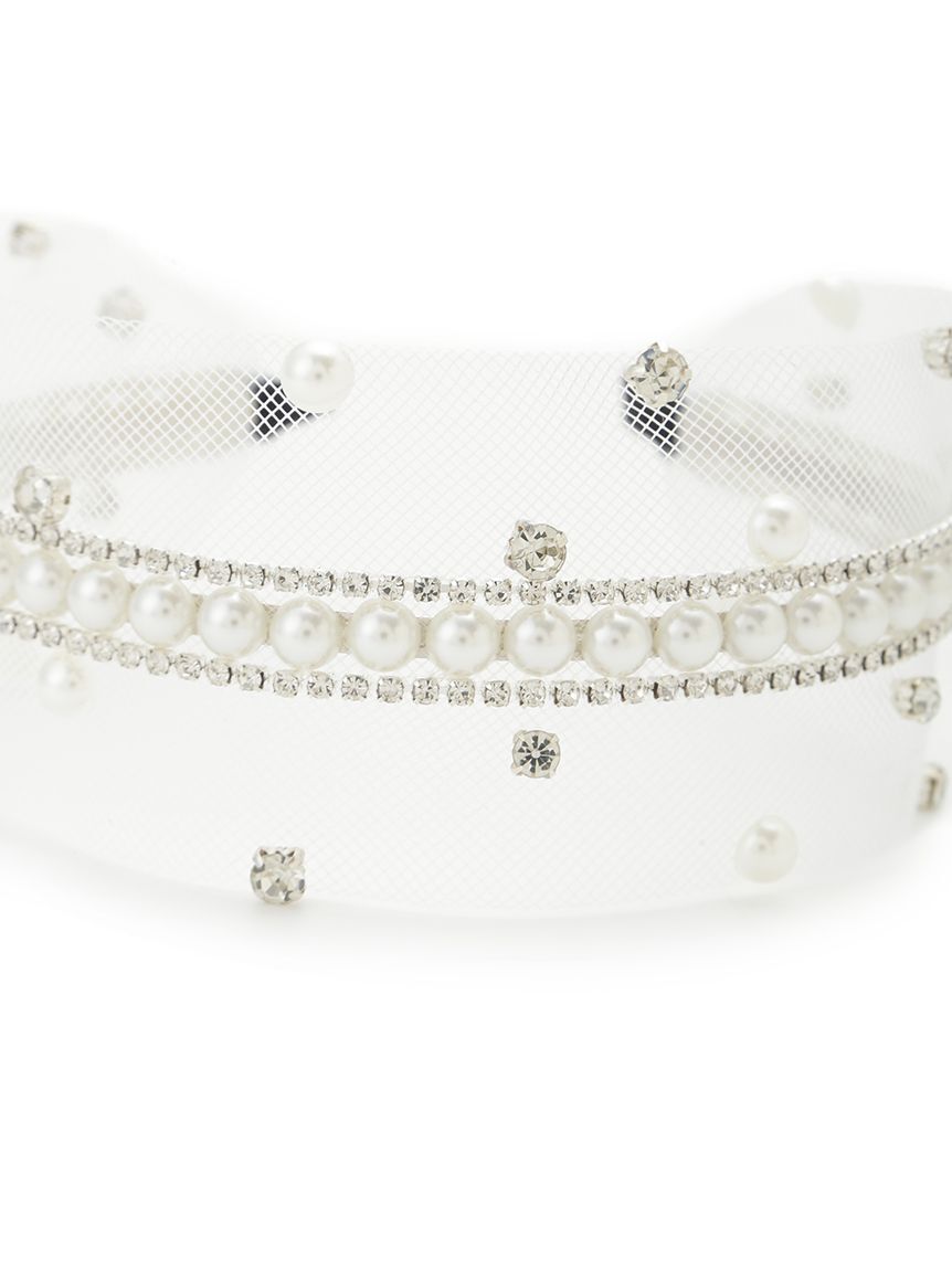 SNIDEL「スプリンクルビジューカチューシャ」|ヘアバンド|