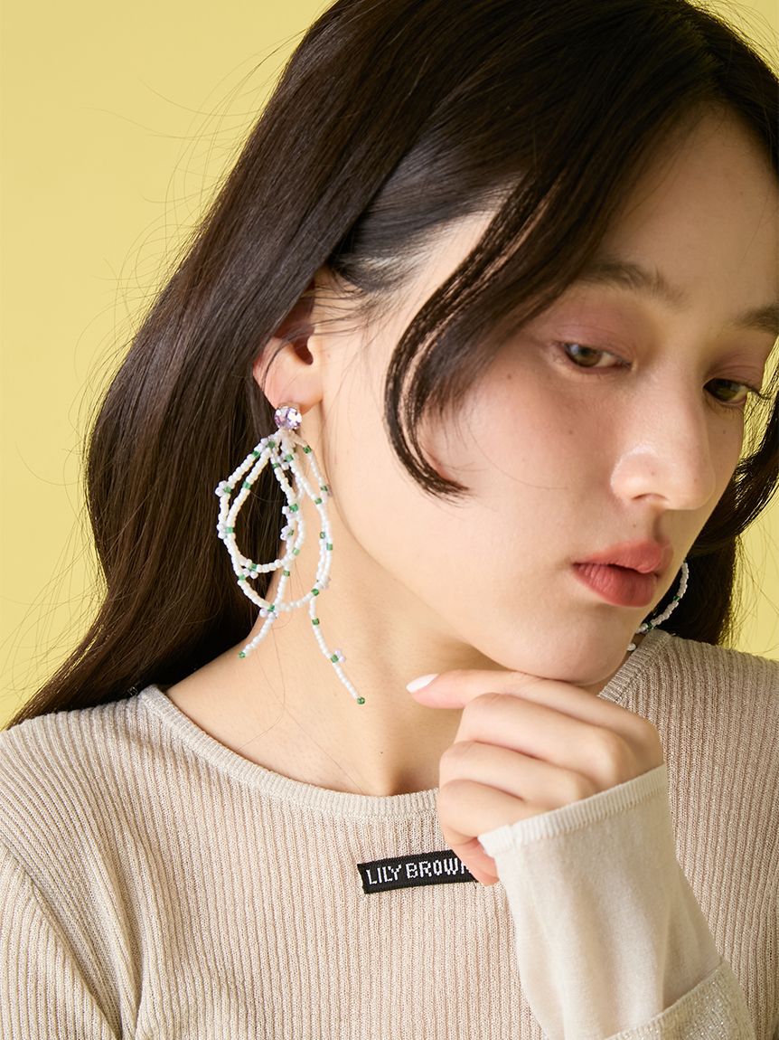 LILY BROWN「フルーツビーズピアス」|ピアス|