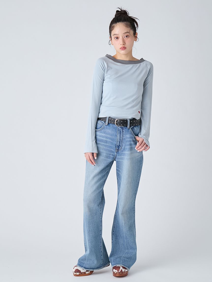 LILY BROWN Lingerie「【LILY BROWN Lingerie&times;FRUIT OF THE LOOM】2wayオフショルダートップス」|Tシャツ・カットソー|