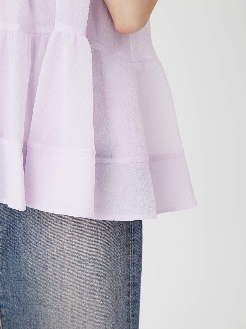 LILY BROWN「アメスリティアード2wayブラウス」|シャツ・ブラウス|